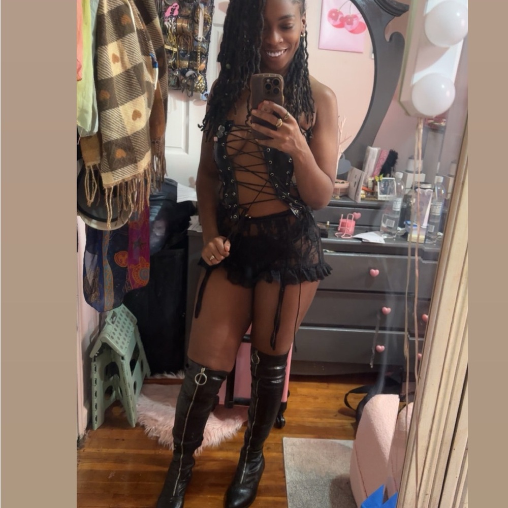Croc Over the knees boots